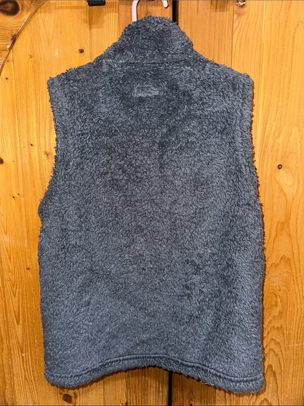 Patagonia Kids Gray Fuzzy Fleece Vest